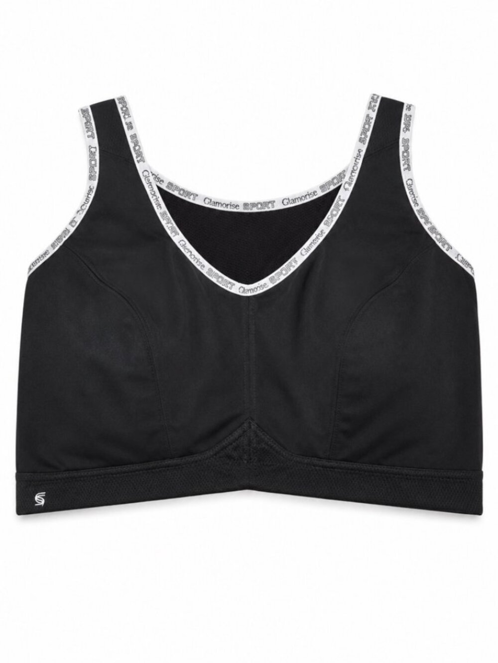 Glamorise No-Bounce Camisole Sports Bra 40G Black Wirefree 1066 NWOT